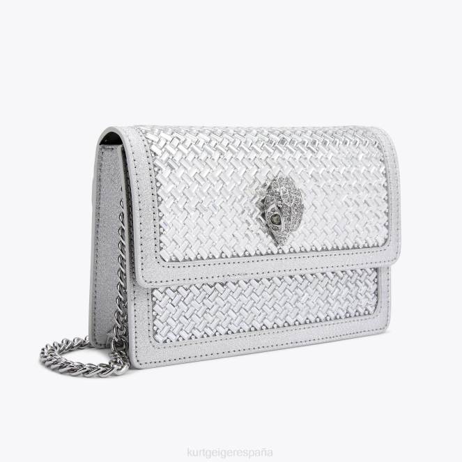 Kurt Geiger mujer bandolera pequeña london shoreditch 2LPR130 | bolsas combinación de metales